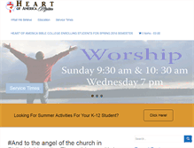 Tablet Screenshot of heartofamericaministries.com